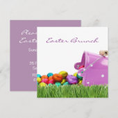 Invitation carré 5,25" de brunch de Pâques x 5,25" (Devant / Derrière)