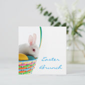 Invitation carré 5,25" de brunch de Pâques x 5,25" (Debout devant)