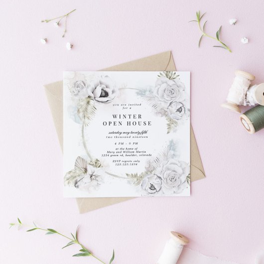 Invitation Carré à la Maison ouverte d'hiver