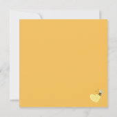 Invitation Carré Babee en route Baby shower (Dos)