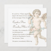 Invitation Carré Cherub (Devant / Derrière)