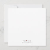 Invitation Carré d'anniversaire de Ladybug (Dos)