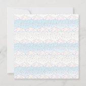 Invitation Carré d'aquarelle pour bébé bonbon nuage (Dos)