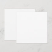 Invitation Carré de 5,25 po x 5,25 po (Devant / Derrière)