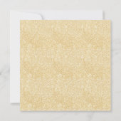 Invitation Carré de Baby shower Floral Navy & Gold Boho (Dos)