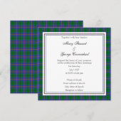 Invitation Carré de Carmichael Scottish (Devant / Derrière)