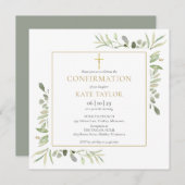 Invitation Carré de confirmation de la couleur d'eau (Devant / Derrière)