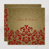  Invitation Carré de flamme d'or 311 (Devant / Derrière)