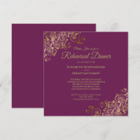 Carré de la répétition du Mariage d'or Cassis Purp