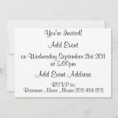 Invitation Carré de l'Église (Dos)