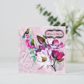 Invitation Carré de Magnolias (Debout devant)