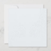 Invitation Carré de Mariage rose pâle (Dos)