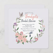 Invitation Carré des colibris (Devant / Derrière)