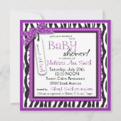 Invitation Carré d'invitation à la violette de Boutique Chic (Dos)