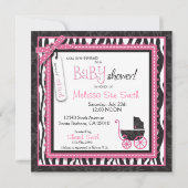 Invitation Carré d'invitation Boutique Chic (Dos)