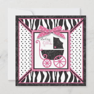 Invitation Carré d'invitation Boutique Chic