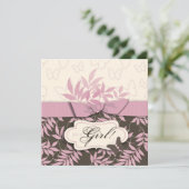 Invitation Carré d'invitation pour bébés papillon (Debout devant)