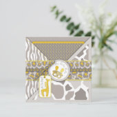 Invitation Carré d'invitation Safari Twins (Debout devant)