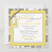 Invitation Carré d'invitation Safari Twins (Dos)