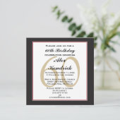 Invitation Carré du 60e anniversaire (Debout devant)