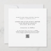 Invitation Carré élégant et simple moderne Moss Green Mariage (Dos)