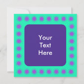 Invitation Carré frontalier Abstrait (Devant)