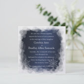 Invitation Carré Icy Frame de neige (Debout devant)