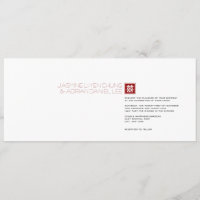 Carré Logo double bonheur Mariage chinois