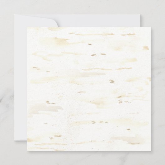 Invitation Carré mariage de automne Wreath Boho Feather Birk  (Dos)