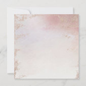 Invitation Carré Mariage Ombre Blush Pink Frosted Foil Luxe (Dos)