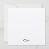 Invitation Carré Pink Peony (Dos)