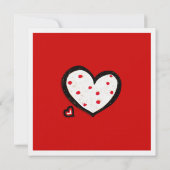 Invitation Carré rouge des Coeurs ténébreux (Dos)