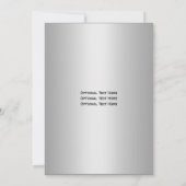 Invitation Carreau de carreau de ruban d'argent mauve Nous (Dos)