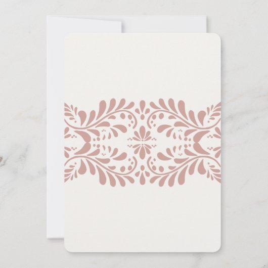 Invitation Carreau de Talavera rose Fiesta espagnole Baby Sho (Dos)