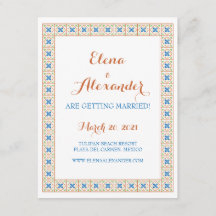 Carreau Talavera espagnol Enregistrer la date