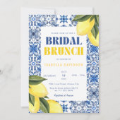 Invitation Carreaux d'Amalfi Lemon Méditerranéen Brunch de Ma (Devant)