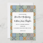 Invitation Carreaux italiens Destination Mariage (Devant)
