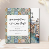 Invitation Carreaux italiens Destination Mariage