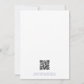 Invitation Carreaux marocains Code QR bleu or (Dos)