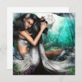 Invitation carrée - customisée (Devant / Derrière)