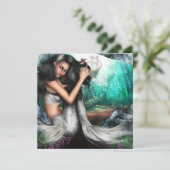 Invitation carrée - customisée (Debout devant)