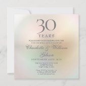 Invitation Carrée Photo pour les 30 Ans de Mariage (Devant)