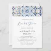 Invitation Carrelage Amalfi Fête des mariées d'été méditerran (Devant)