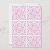 Invitation Carrelage méditerranéen chic Lilac Aquarelle Flora (Dos)