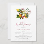 Invitation Carrelage méditerranéen Fête des mariées d'agrumes (Devant)