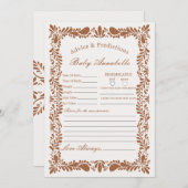 Invitation Carrelage Talavera Clay Conseils espagnols pour ca (Devant / Derrière)