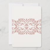 Invitation Carrelage Talavera rose Espagne Mariage Fiesta (Dos)