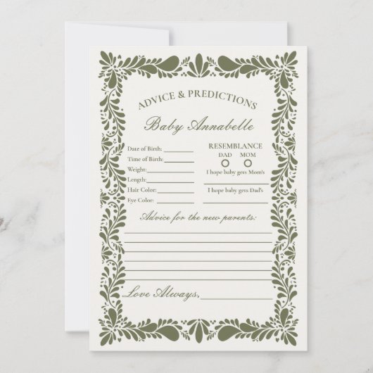 Invitation Carrelage Talavera vert Conseils espagnols pour ca (Devant)