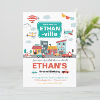 Cars & Trucks City Transport fête d'anniversaire