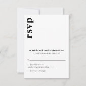 Invitation Carson Mariage moderne RSVP (Devant)